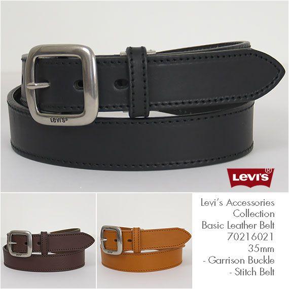 Levi's リーバイス・レザーベルト ギャリソン・ステッチ・レザーベルト