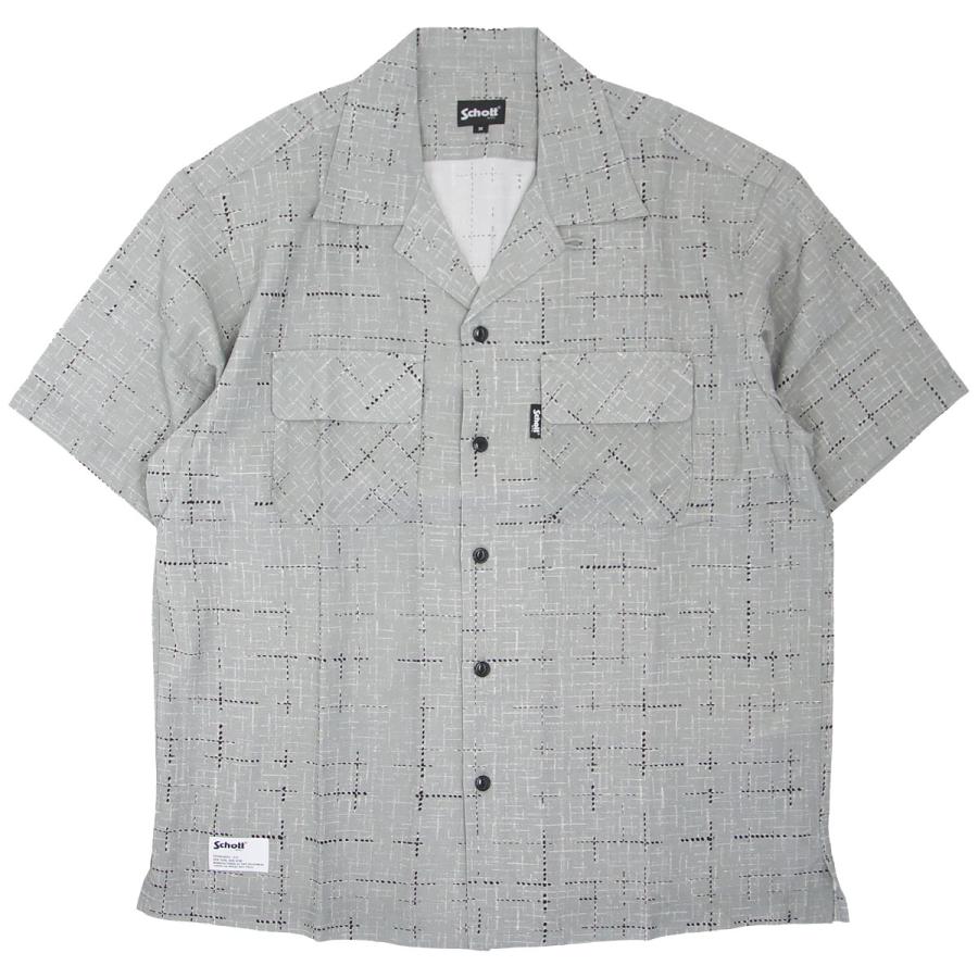 Schott N.Y.C ショット 半袖シャツ かすり格子柄プリント SCHOTT Schott N.Y.C ショット 半袖シャツ かすり格子柄プリント SCHOTT