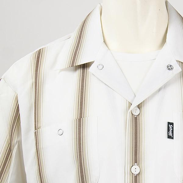 Schott N.Y.C ショット TC ストライプ ワークシャツ SCHOTT SS Schott N.Y.C ショット TC ストライプ ワークシャツ SCHOTT SS