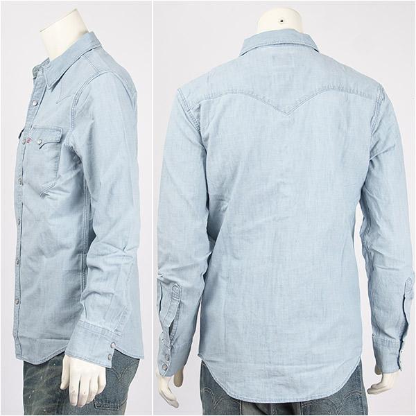 Levi's（リーバイス） バーストゥー ウェスタンシャツ シャンブレー