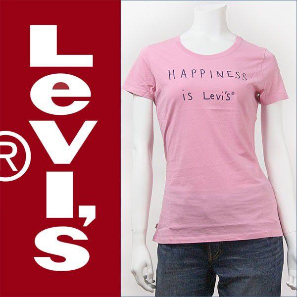 Levi's レディースリーバイス 半袖グラフィックＴシャツ HAPPINESS Lady's Levi's Red Tab Knit 89006-0037｜gpa