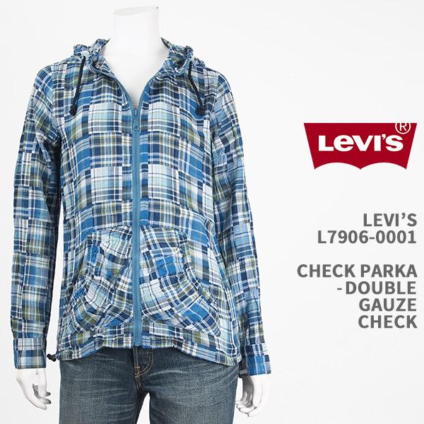 レディース・リーバイス・オリジナル チェックパーカ / ダブルガーゼ・チェック ( Lady's Levi's Original Knit L7906-0001 )
