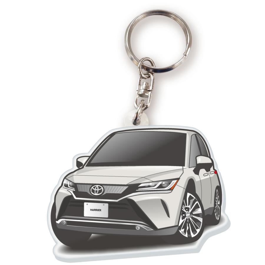 カーアクリルキーホルダー トヨタライセンス商品 ハリアー80系 ちび