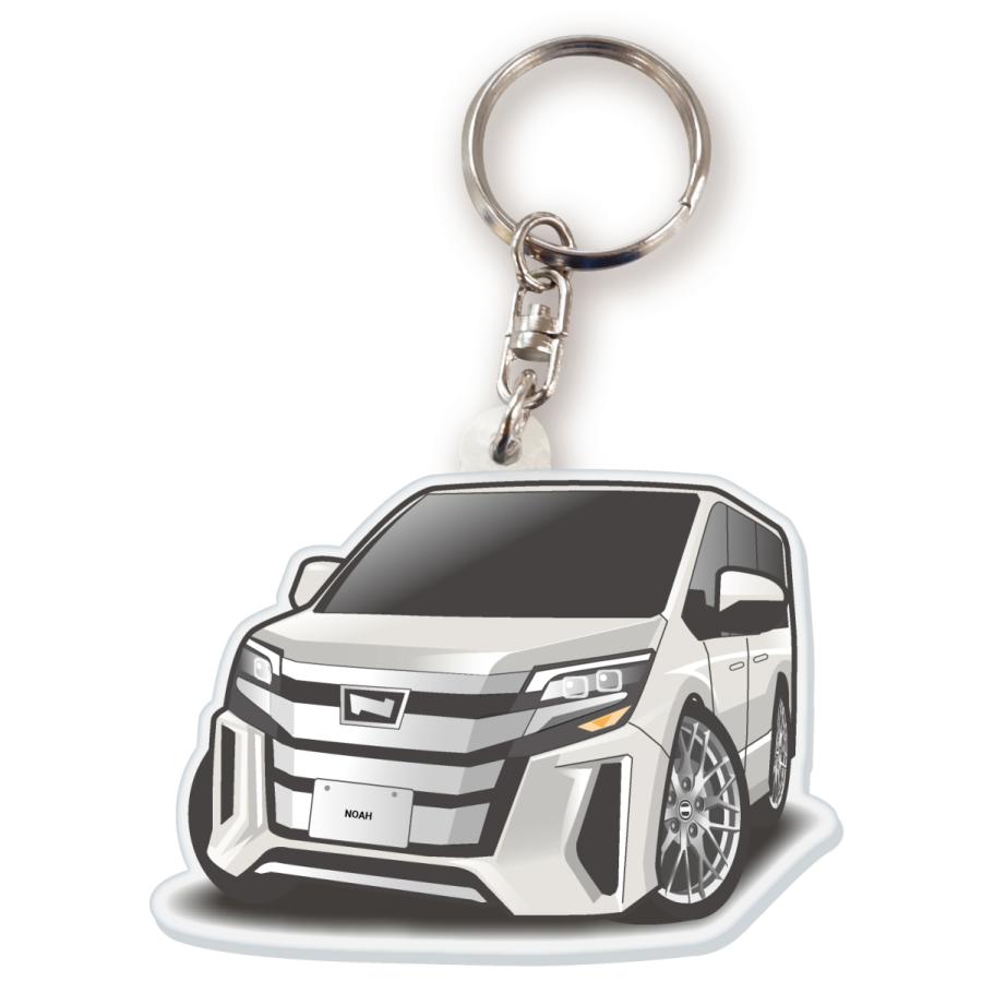 カーアクリルキーホルダー トヨタライセンス商品 ノア3代目 ちびくる