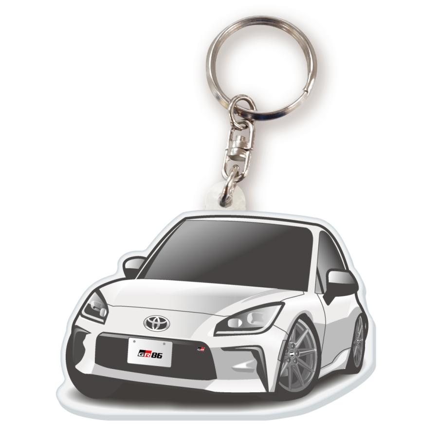 カーアクリルキーホルダー トヨタライセンス商品 GR86 2代目 ちびくる