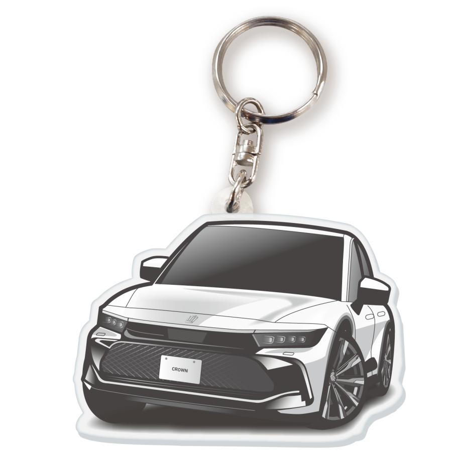 カーアクリルキーホルダー トヨタライセンス商品 クラウンクロス