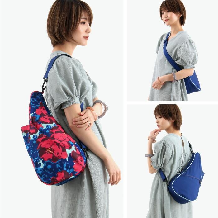 ショルダーバッグ 斜めがけ 肩掛け ヘルシーバックバッグ HEALTHY BACK BAG リバーシブル Sサイズ ハイパーフローラル 21SS｜gpecoe｜11