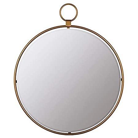 人気ブランド新作豊富 特別価格Hudson gold好評販売中 diameter, 25.5" Mirror, Wall Bailey Co. & 卓上ミラー