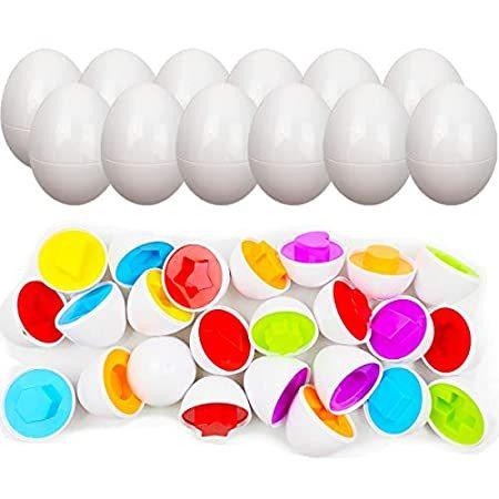 大切な 特別価格JoFAN 12 Boys好評販売中 Kids for Toys STEM Eggs Easter Eggs Matching Shape Color Pack 知育玩具