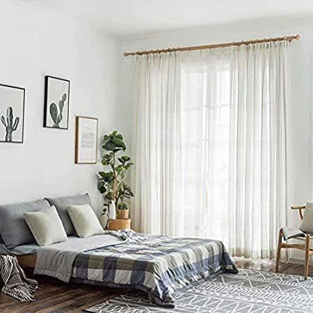 特別価格 Striped Curtains Sheer Filtering Light Linen 特別価格Leadtimes Decorative G好評販売中 Bedroom レースカーテン
