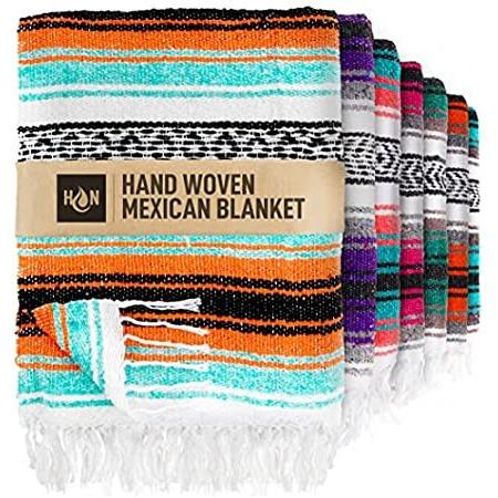 最も信頼できる Blanket, Serape Handwoven Artisanal Blankets, Mexican Large 特別価格Handcrafted Aut 販売中 アウトドア キャンプ エアーベッド