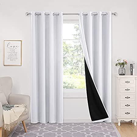 【メール便不可】 100% Inch 84 Curtain, Blackout White 特別価格Deconovo Blackout In好評販売中 Thermal Curtains, レースカーテン 【メール便不可】 100% Inch 84 Curtain, Blackout White 特別価格Deconovo Blackout In好評販売中 Thermal Curtains, レースカーテン