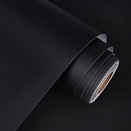 特別価格westick Stick Bedroom Wall Decor 壁紙 Black Matte Wall Peel Self Wallpaper Stick 海外