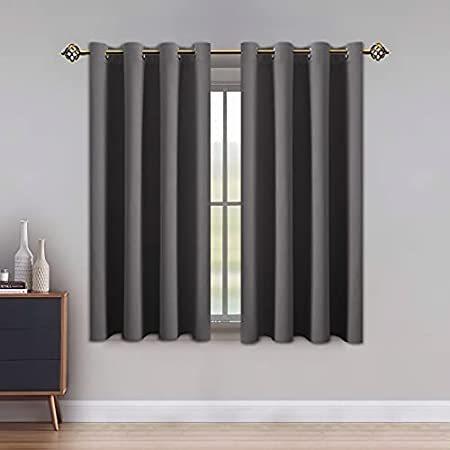特別価格LUSHLEAF Blackout Curtains for Bedroom， Solid Thermal Insulated with Gromme好評販売中
