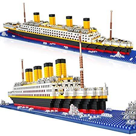 【待望★】 Toy Titanic 1860Pcs Set, Blocks Building Mini Micro 特別価格Titanic Ship Buil好評販売中 Model ブロック