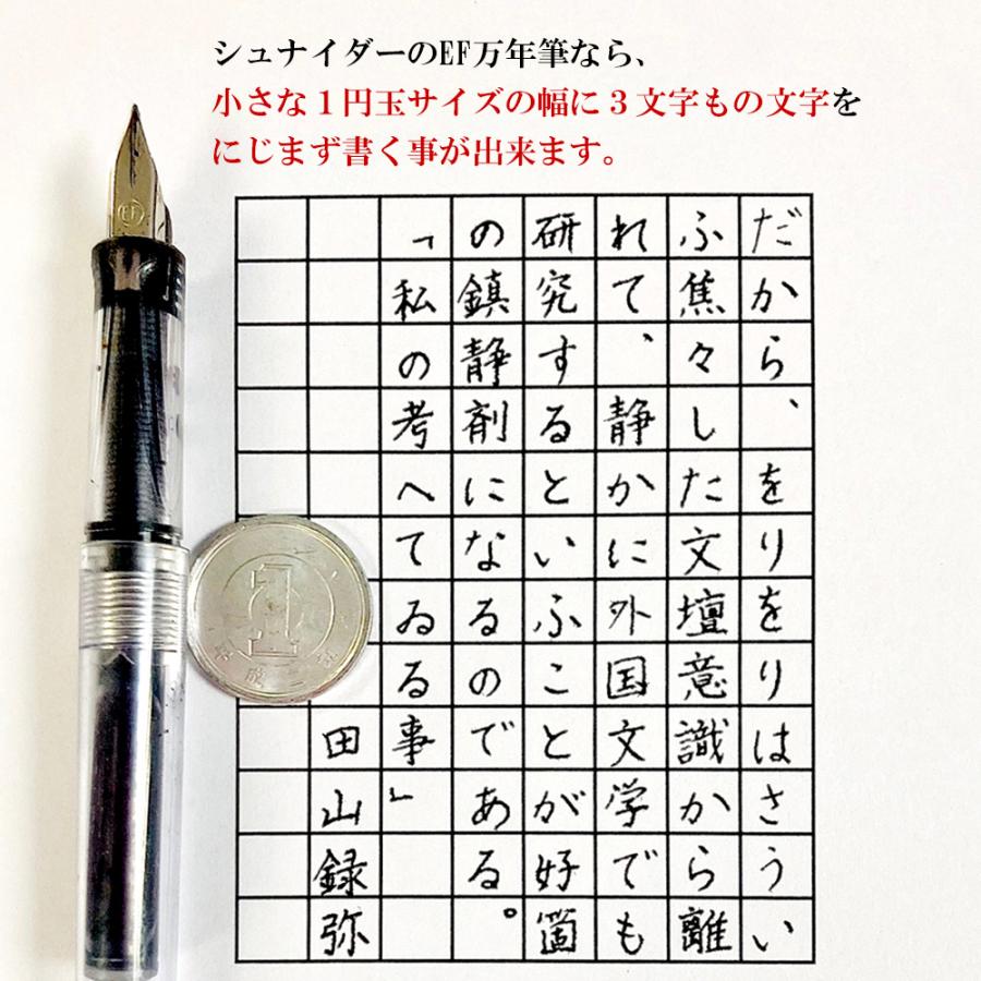 シュナイダー Schneider 万年筆 EF 極細字 406 カートリッジインク