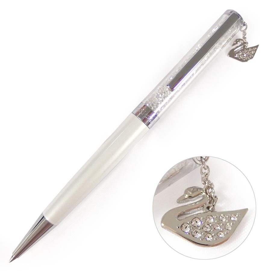 名入れok 有料 スワロフスキー Swarovski クリスタル ボールペン スワンチャーム Swan Charm ホワイト 熨斗不可 ネコポスok クリックポストok Swk Gport 通販 Yahoo ショッピング