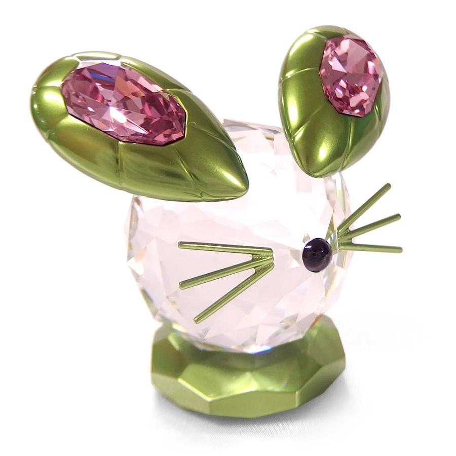 スワロフスキー SWAROVSKI クリスタル フィギュア マウス ドゥルキス Mouse #5619214 【大注目】 Dulcis L 定番の人気シリーズPOINT ポイント 入荷 グリーン インテリア 置物 送料無料