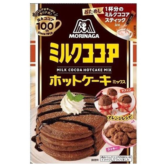 森永製菓 ミルクココア ホットケーキミックス 280g 140g2袋 調整ココア 12g×1本｜gpp-store