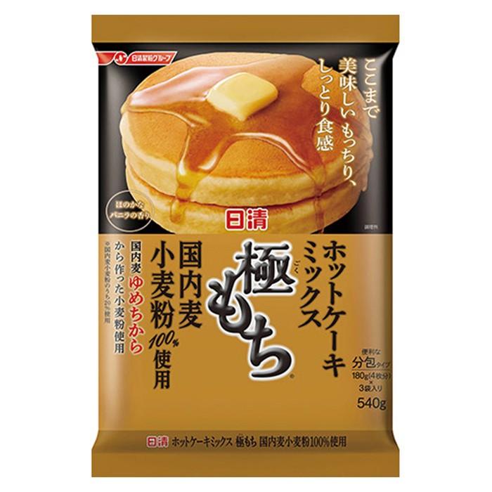 日清 ホットケーキミックス 極もち 国内麦小麦粉100%使用 180g×3袋 540g｜gpp-store