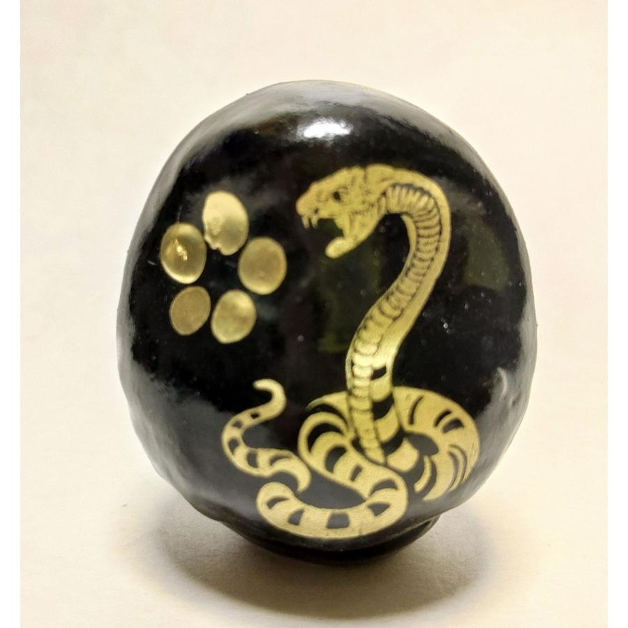 巳年 干支 達磨 ヘビ 蛇 へび年だるま 黒 0号 ミニサイズ 4.5cm 高崎