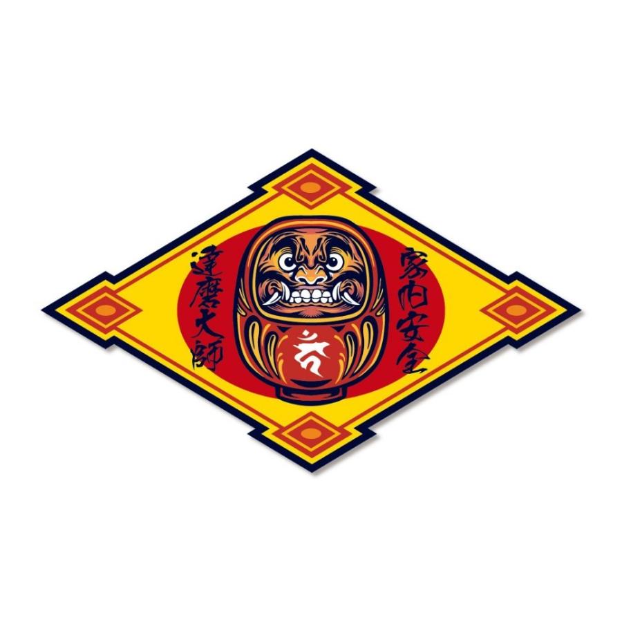 家内安全 達磨大師 ステッカー 神社 だるま ダルマ 和柄 不動明王 カーン 梵字 シール 魔除け お守り Daruma Ka 蓄光堂 Yahoo 店 通販 Yahoo ショッピング