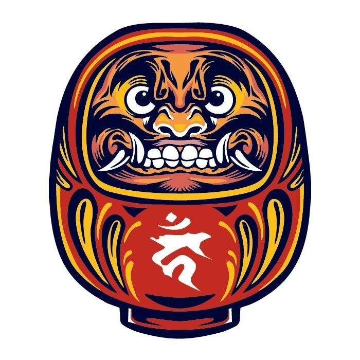 達磨大師 ステッカー だるま ダルマ 達磨 和柄 不動明王 カーン 梵字 シール 魔除け お守り Daruma Pin 蓄光堂 Yahoo 店 通販 Yahoo ショッピング