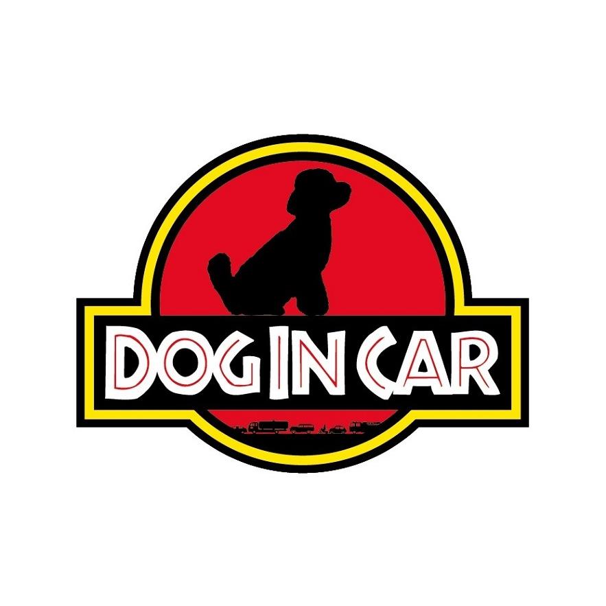 Dog In Car 犬 ステッカー トイプードル 横 正規店