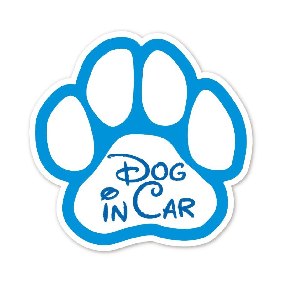 Dog In Car ステッカー 肉球 水色 ライトブルー 犬がのってます ドッグインカー ワンちゃん 犬 足跡 車 シール Dic Nk Ble 蓄光堂 Yahoo 店 通販 Yahoo ショッピング