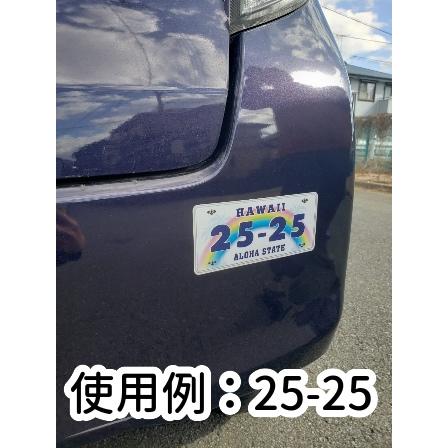 2525 車 ステッカー ハワイ ナンバー プレート調 ニコニコ 人気ナンバープレート番号 25 25 ハワイアン アロハ 虹 Hls 2525 蓄光堂 Yahoo 店 通販 Yahoo ショッピング