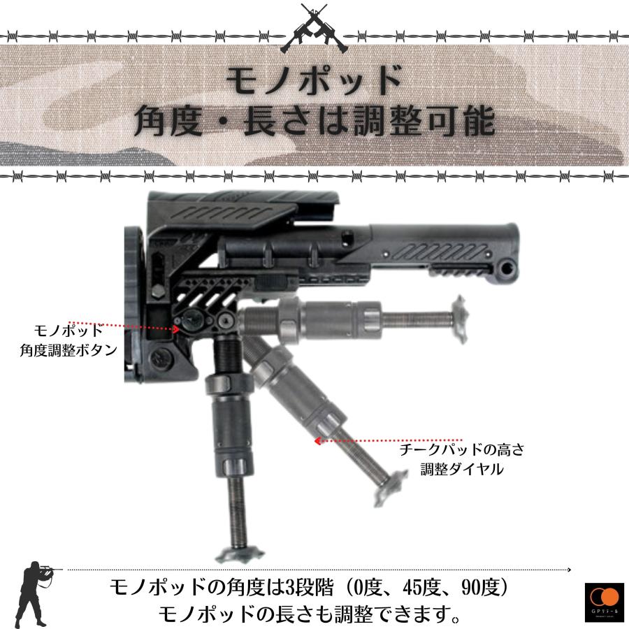 GPリテール CAA Tactical ARS ストック レプリカ M4 M16等に対応