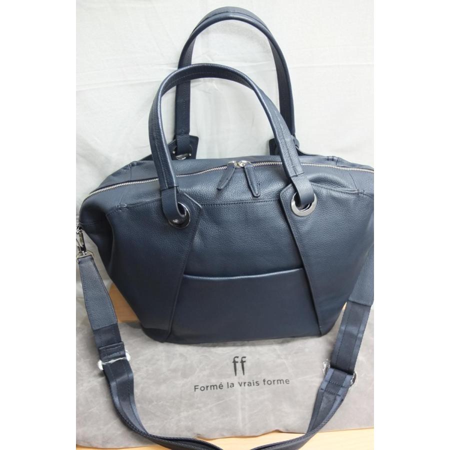 ☆美品☆高級ボストンバッグ　旅行鞄　大型　牛革　la vrais forme 牛革ボストンバッグ 2WAYショルダーバッグ Form la vrais forme 日本製