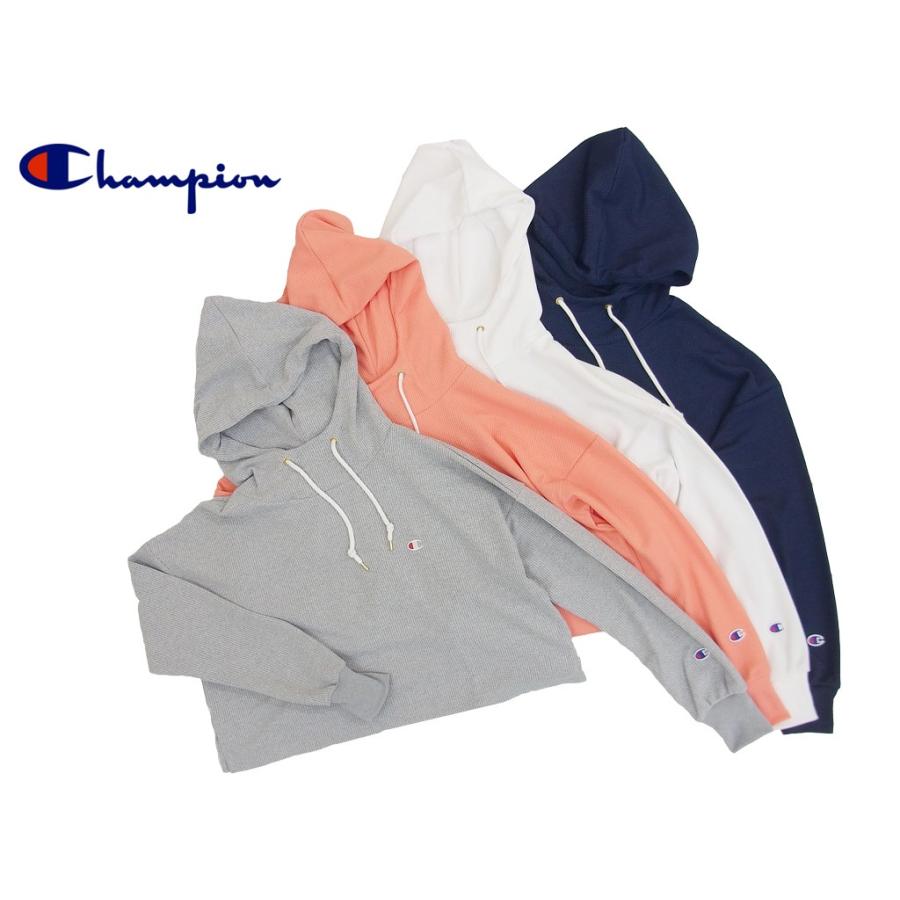 Champion チャンピオン パーカー レディース ショート丈 ワッフル 通気性 シンプル Cw Ps101 St Kingラーナーズ 通販 Yahoo ショッピング