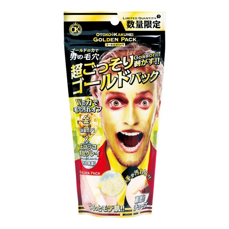 ゴールド直塗りクリアパック 毛穴ケア 毛穴パック スキンケア 黒ずみ 解消 ごっそり 毛穴汚れ 角栓除去 Ok 男革命 Otoko Kakumei Da Grオンラインショップyahoo 店 通販 Yahoo ショッピング
