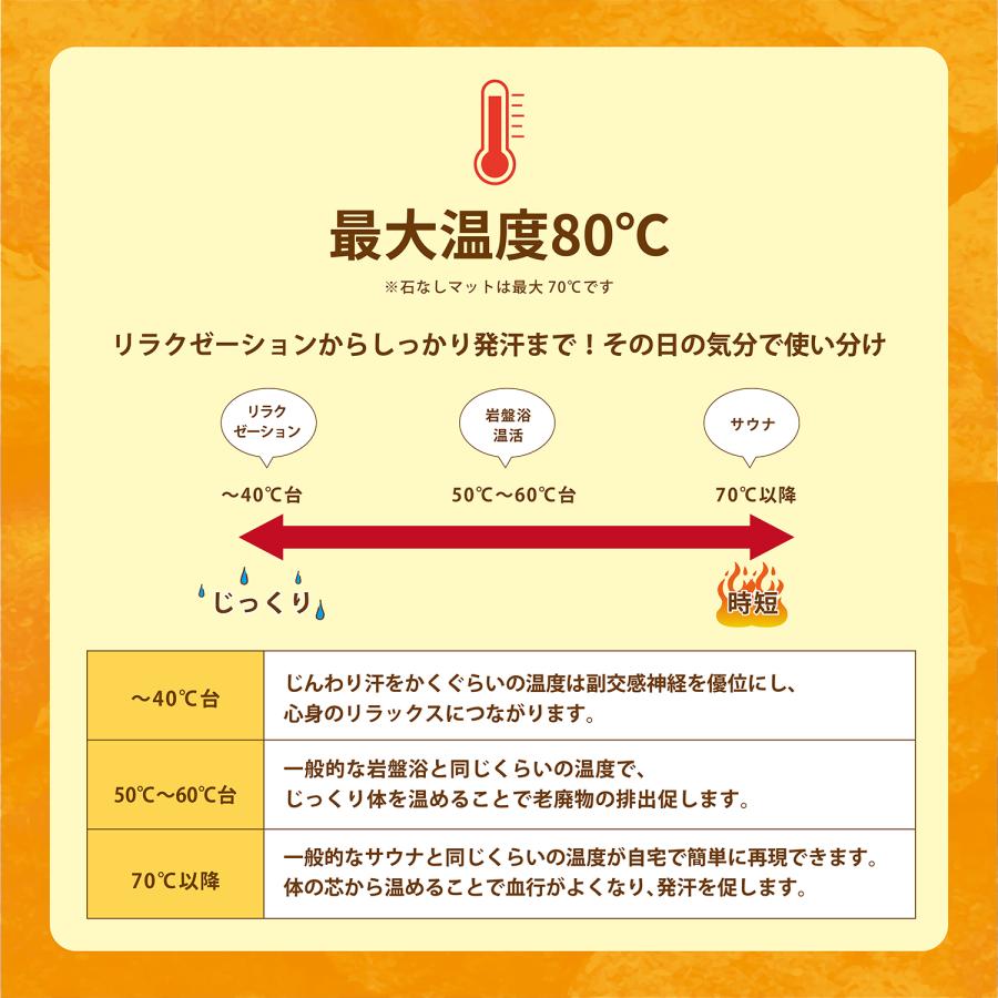 10D構造＋3D岩盤浴 ヒートマット プレミアム 【タイプC】電波干渉対応 温度調整 遠赤外線 マイナスイオン放出  タイマー付き 防水 痩身 速暖 爆汗 快適 保証付 |  | 05