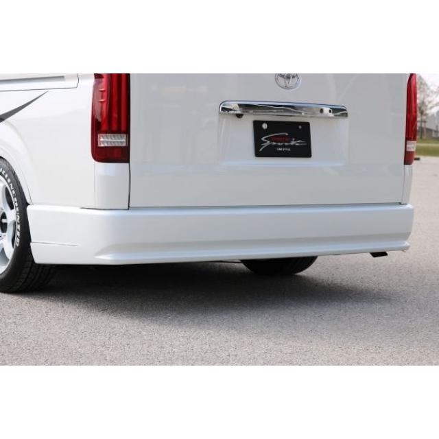 GR8 リアバンパー ホワイトパール/ブラック(202)塗分け ハイエース