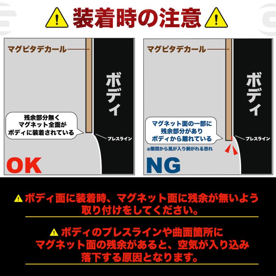 GR8】160系プロボックス専用マグネット式サイドデカール マグ