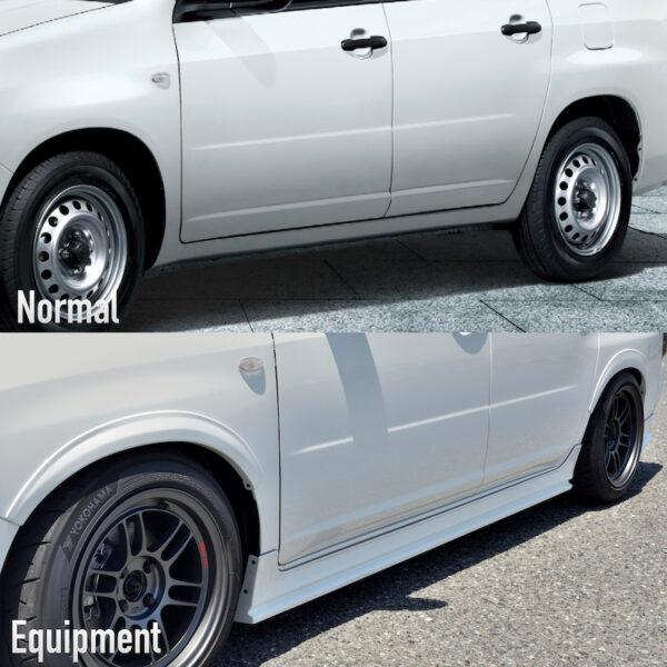 GR8】プロボックス用 オーバーフェンダー エアロ 左右前後4ピース