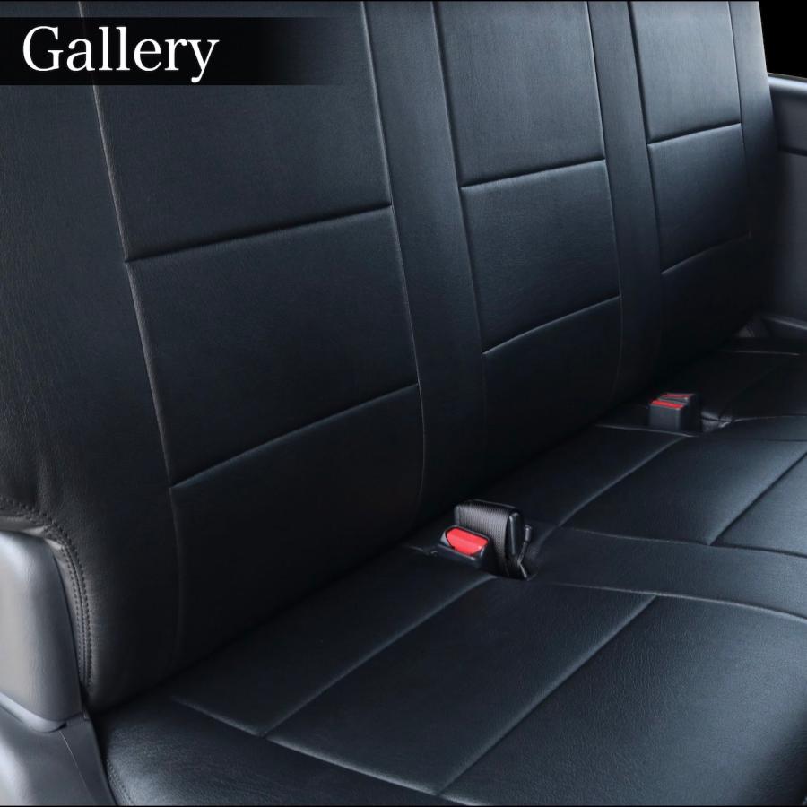 ハイエース シートカバー ブラックレザー 全席1〜2列セット 専用