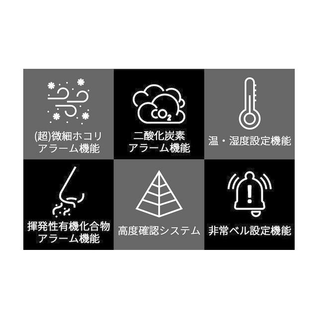 マルチ空気品質チェッカー 【 Cam.G Air 】 換気対策 VOC PM2.5 湿度 温度 |  | 02