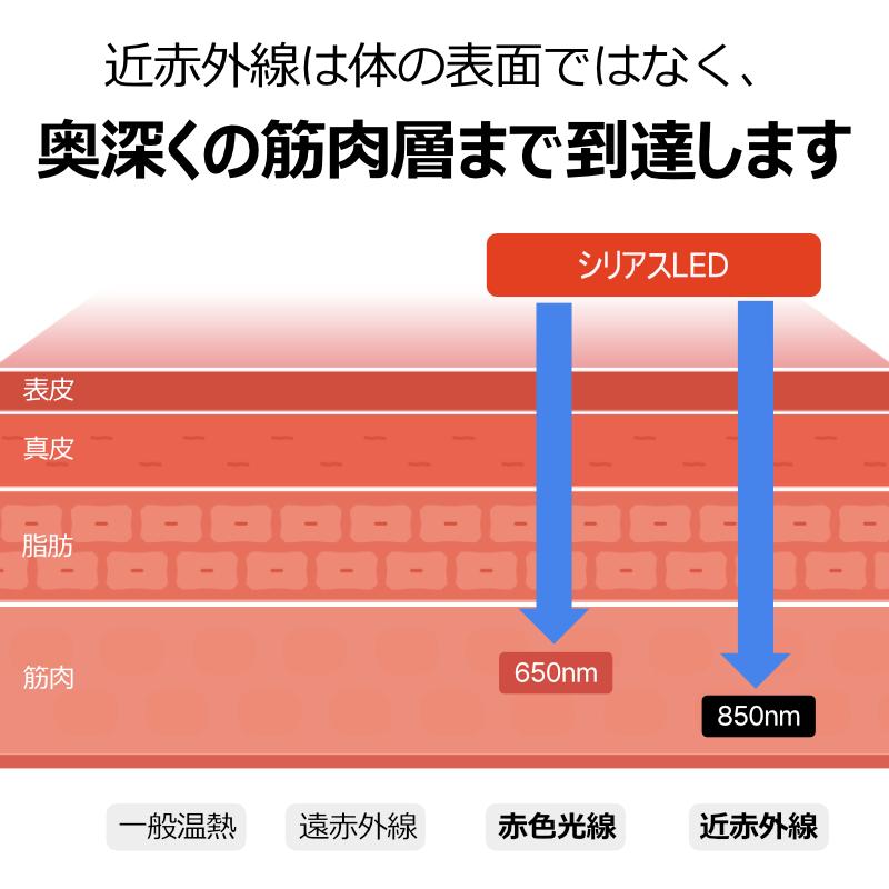 Cirius シリアス 近赤外線 ポータブルLED温熱ベルトPRO 大きめ USB