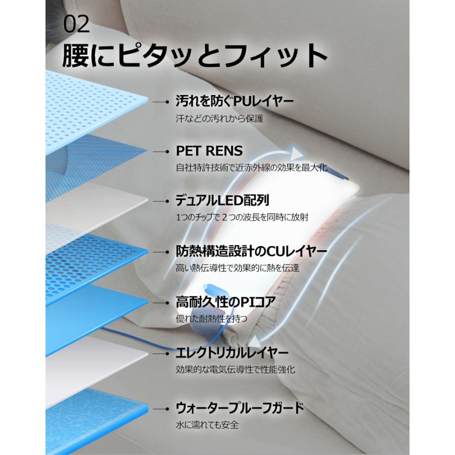 Cirius シリアス 近赤外線 ポータブルLED温熱ベルトPRO 大きめ USB