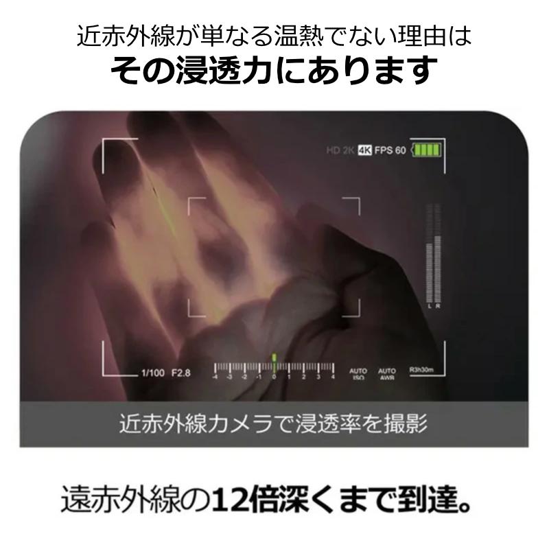 Cirius シリアス 近赤外線 ポータブルLED温熱ベルトPRO 大きめ USB