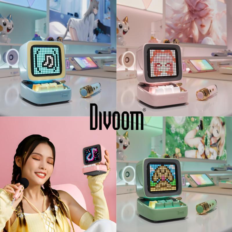 Divoom Ditoo-5M iphone usb おしゃれ カラオケ 高音質 白 照明 スマホ 