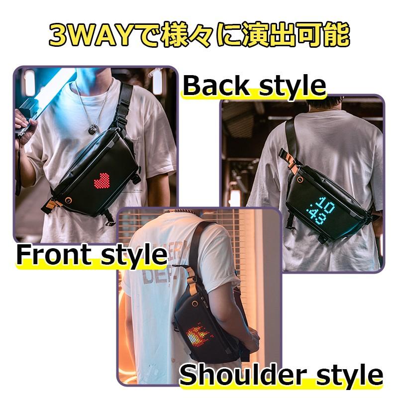 Divoom Pixoo Sling Bag ピクセルアートスリングバッグ 斜め掛け 