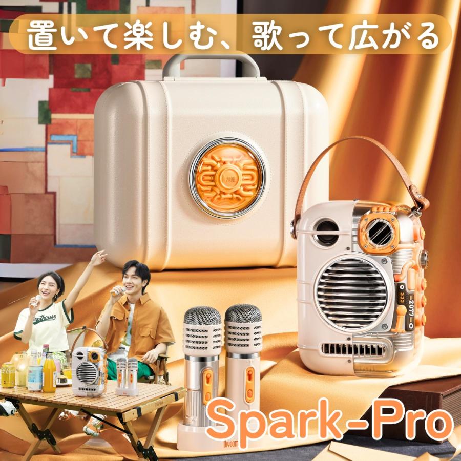 Divoom Spark Pro ポータブルカラオケ デュアル マイク パーティー