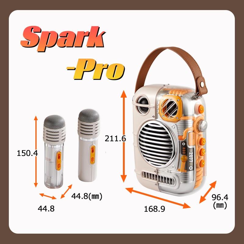 Divoom Spark Pro ポータブルカラオケ デュアル マイク パーティー