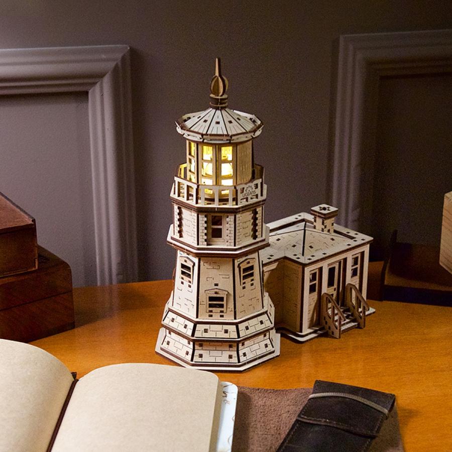 Ugears スプリットロックライトハウス ユーギアーズ 木製 ブロック DIY
