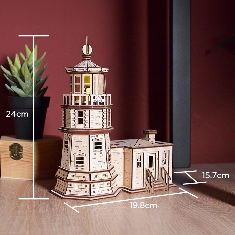 Ugears スプリットロックライトハウス ユーギアーズ 木製 ブロック DIY