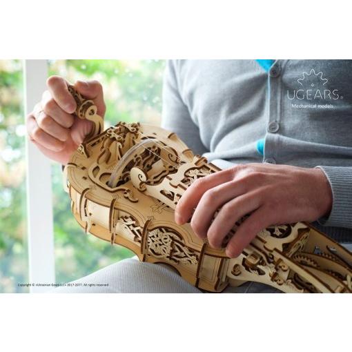 3dパズル UGEARS 木製 ハーディーガーディー  DIY パズル おもちゃ 知育 工作キット ユーギアーズ パズル 子供 父の日 プレゼント ギフト 60代 70代 80代の画像